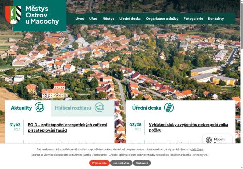 Zobrazit webové stránky Úřad městyse Ostrov u Macochy