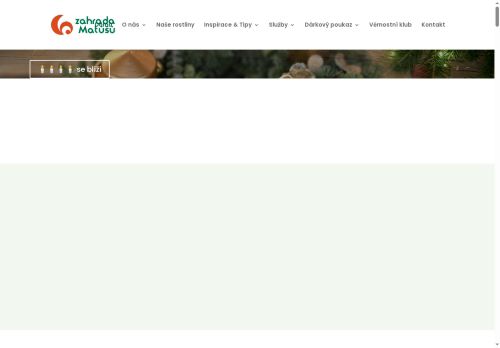 Zobrazit webové stránky Zahrada Matúšů s.r.o.