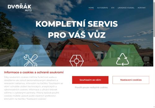 Zobrazit webové stránky Auto Dvořák