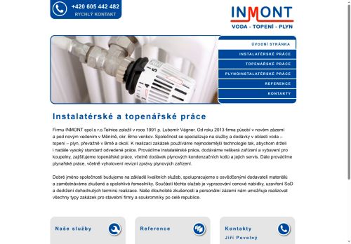 Zobrazit webové stránky INMONT, spol. s r.o.