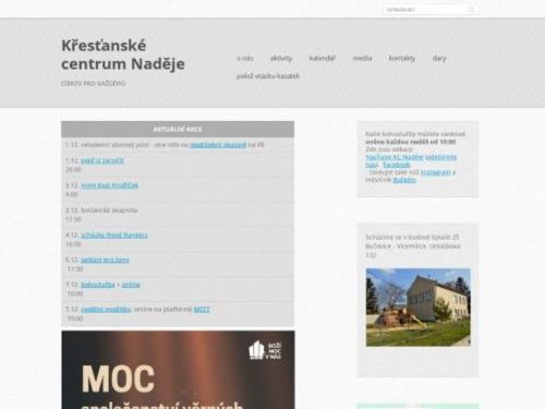 Apoštolská církev, KC Naděje Bučovice