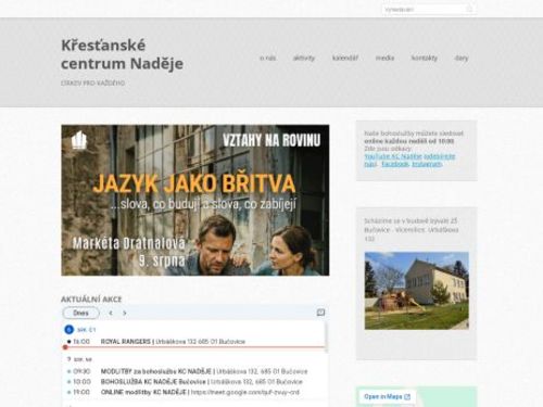 Apoštolská církev, KC Naděje Bučovice