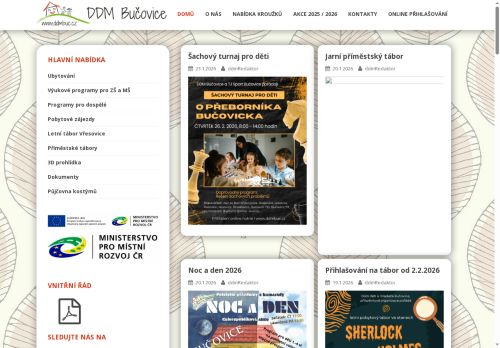 Zobrazit webové stránky Dům dětí a mládeže Bučovice
