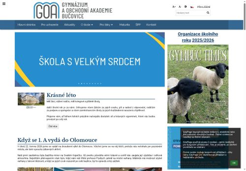 Zobrazit webové stránky Gymnázium a Obchodní akademie Bučovice