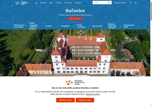 Zobrazit webové stránky Státní zámek Bučovice