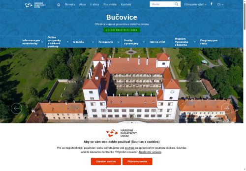 Zobrazit webové stránky Státní zámek Bučovice