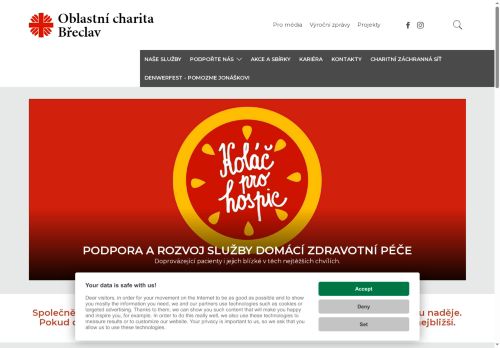 Webové stránky Diecézní charita Brno, Břeclav