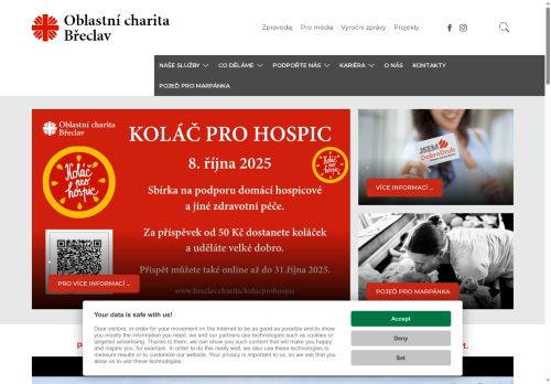Webové stránky Diecézní charita Brno, Břeclav