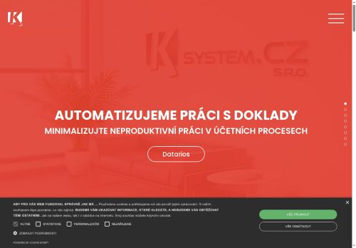 Webové stránky K-system.CZ s.r.o., Třebíč