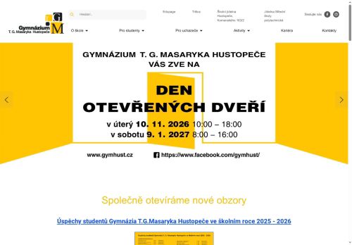 Zobrazit webové stránky Gymnázium T. G. Masaryka