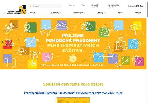Zobrazit webové stránky Gymnázium T. G. Masaryka