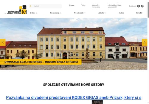 Zobrazit webové stránky Gymnázium T. G. Masaryka