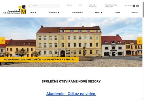 Zobrazit webové stránky Gymnázium T. G. Masaryka