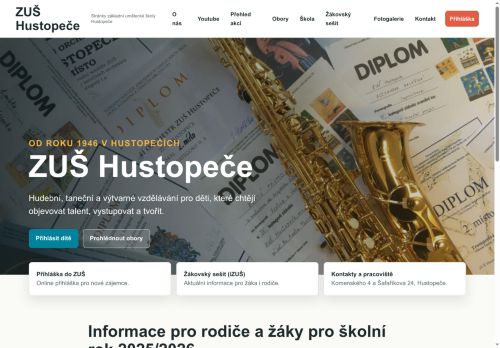Zobrazit webové stránky ZUŠ Hustopeče