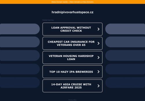 Zobrazit webové stránky Hradní pivovar