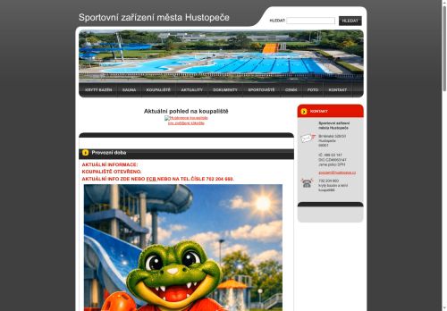Zobrazit webové stránky Sportovní zařízení města Hustopeče