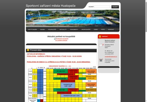 Zobrazit webové stránky Sportovní zařízení města Hustopeče