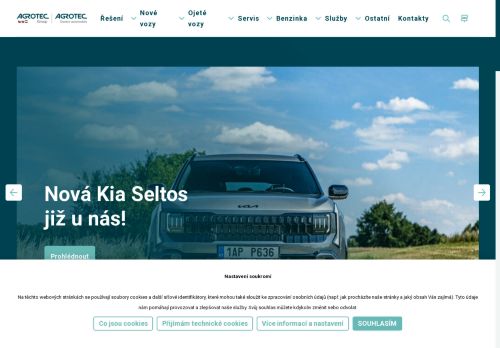 Zobrazit webové stránky AGROTEC a.s., Kia