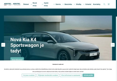 Zobrazit webové stránky AGROTEC a.s., Kia