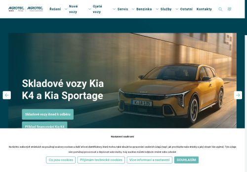 Zobrazit webové stránky AGROTEC a.s., Kia