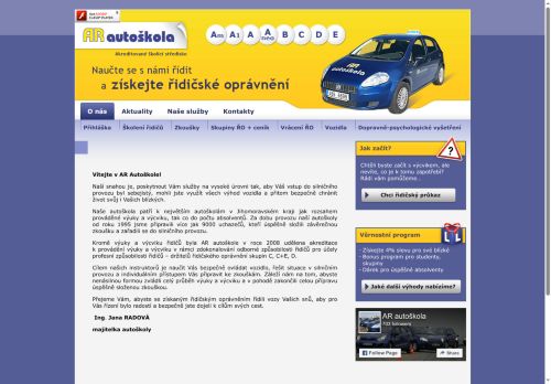 Zobrazit webové stránky AR autoškola