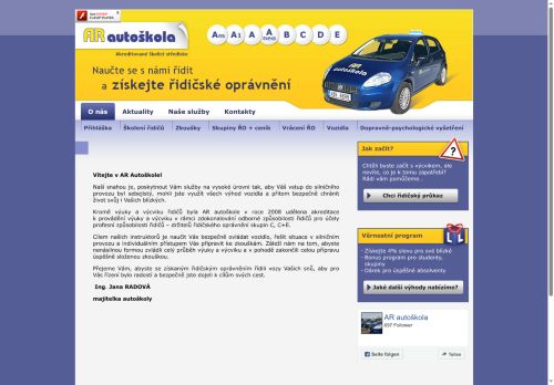 Zobrazit webové stránky AR autoškola