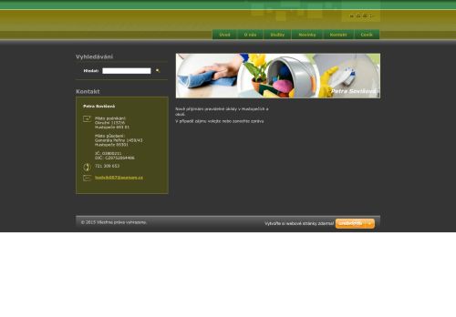 Zobrazit webové stránky Petra Sovišová - úklid