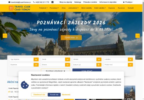 Zobrazit webové stránky Travel Club ČSAD Tišnov
