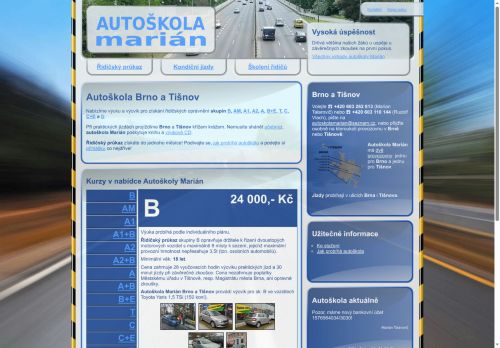 Zobrazit webové stránky Autoškola Marián