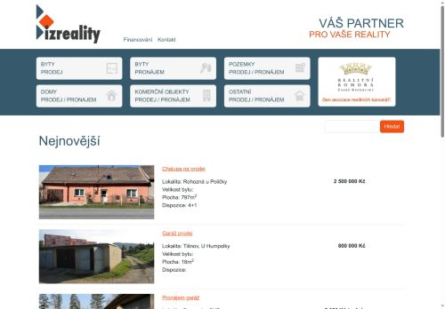 Zobrazit webové stránky Izreality