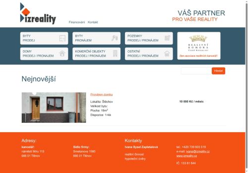 Zobrazit webové stránky Izreality