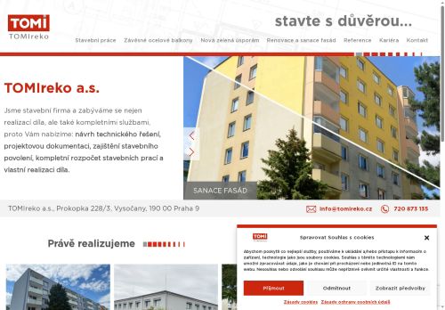 Zobrazit webové stránky TOMIreko, a.s.