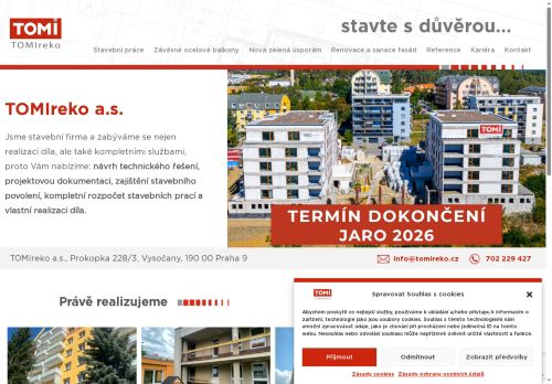 Zobrazit webové stránky TOMIreko, a.s.