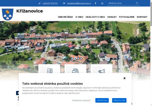 Zobrazit webové stránky Křižanovice - obecní úřad