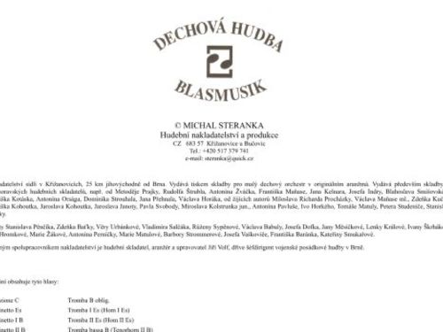 DECHOVÁ HUDBA BLASMUSIK
