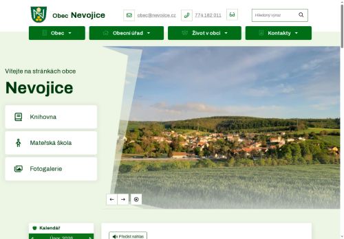 Zobrazit webové stránky Obecní úřad - Nevojice