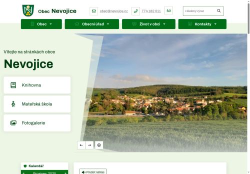 Zobrazit webové stránky Obecní úřad - Nevojice