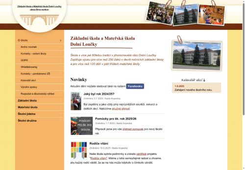 Zobrazit webové stránky ZŠ a MŠ Dolní Loučky
