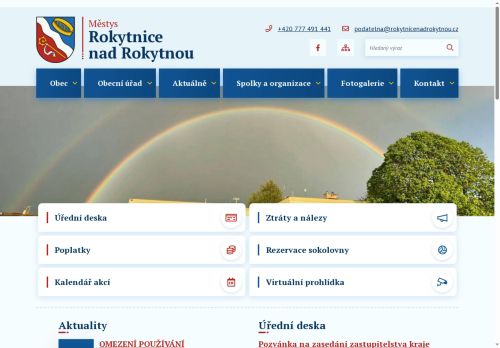 Zobrazit webové stránky Úřad městyse Rokytnice nad Rokytnou