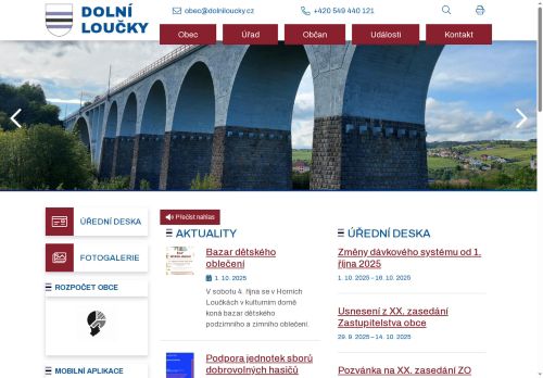 Zobrazit webové stránky Obecní úřad Dolní Loučky