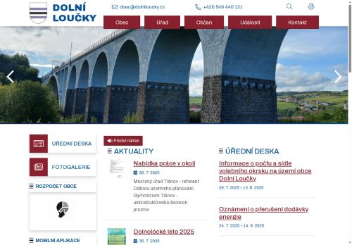 Zobrazit webové stránky Obecní úřad Dolní Loučky
