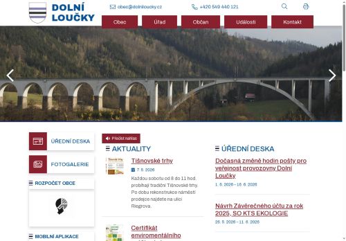 Zobrazit webové stránky Obecní úřad Dolní Loučky
