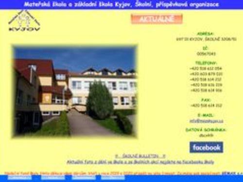 Mateřská škola a základní škola Kyjov, Školní