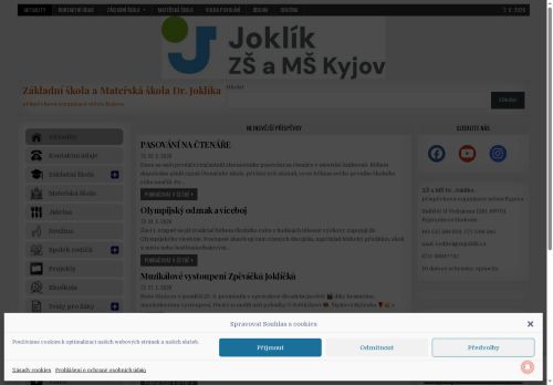 Zobrazit webové stránky Základní škola a Mateřská škola Dr. Joklíka