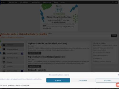 Základní škola a Mateřská škola Dr. Joklíka