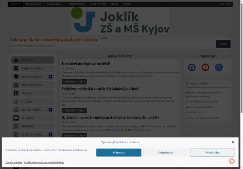 Zobrazit webové stránky Základní škola a Mateřská škola Dr. Joklíka
