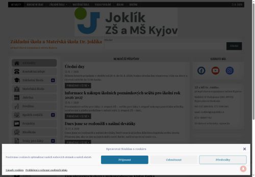 Zobrazit webové stránky Základní škola a Mateřská škola Dr. Joklíka