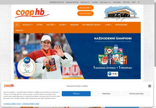 Webové stránky COOP družstvo HB, Prusinovice