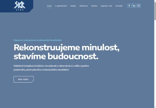 Webové stránky SKR stav, s.r.o., Slavkov u Brna