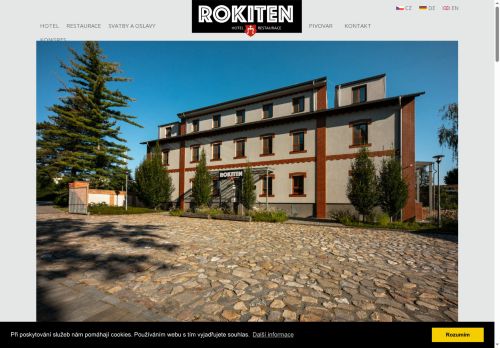 Webové stránky Hotel Rokiten, Moravský Krumlov